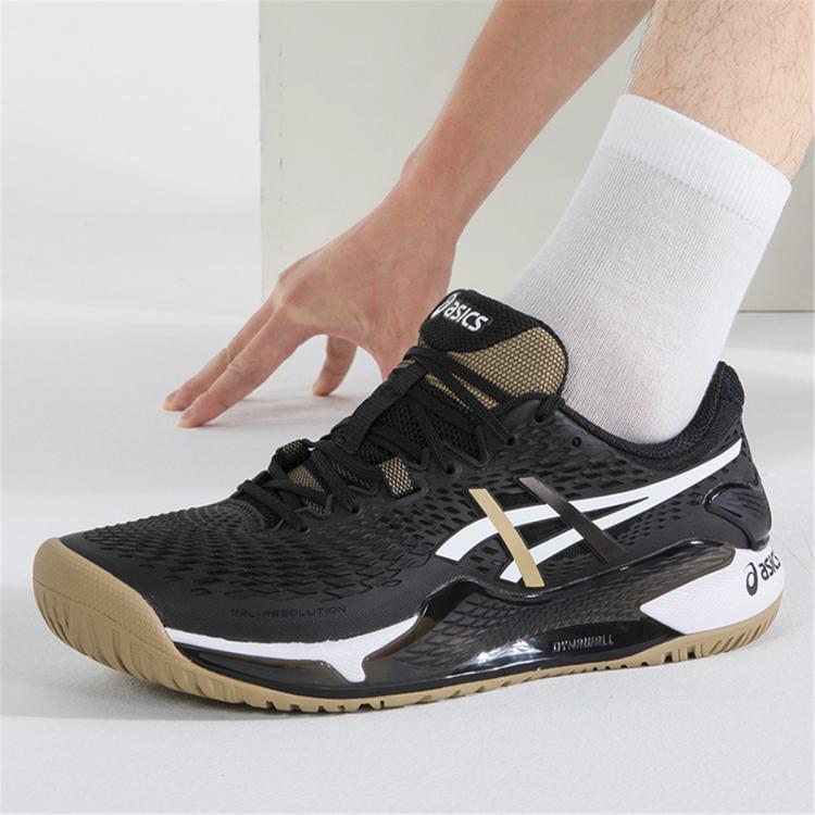 Asics Gel-resolution 9男鞋低帮运动鞋耐磨轻便舒适网球鞋 In Black