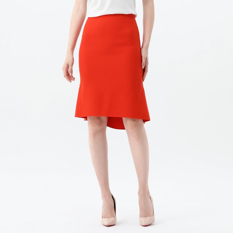 Ports 1961 宝姿女装气质高级包臀显瘦鱼尾半身裙 In Red