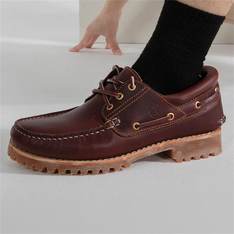 Timberland 男鞋运动鞋耐磨休闲徒步登山时尚工装靴 In Brown