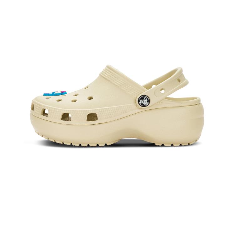 CROCS CROCS 王俊凯推荐卡骆驰女拖鞋 经典厚底云朵洞洞鞋女士老爹鞋鞋花套装