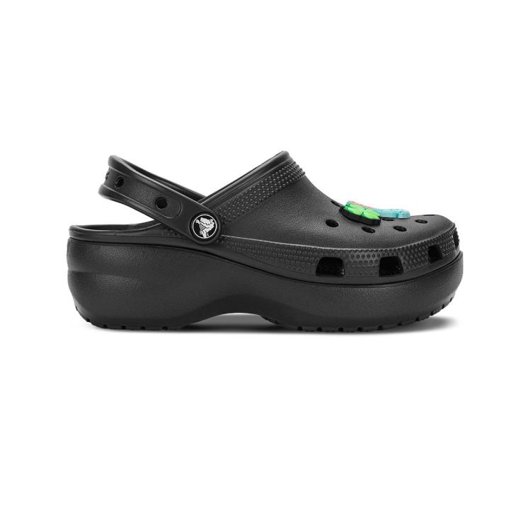 CROCS CROCS 王俊凯推荐卡骆驰女拖鞋 经典厚底云朵洞洞鞋女士老爹鞋鞋花套装