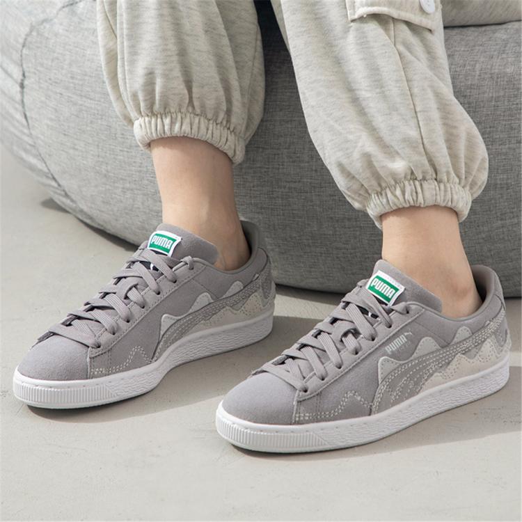 Puma Suede Soundwave低帮休闲鞋舒适男鞋女鞋日常运动鞋 In Gray