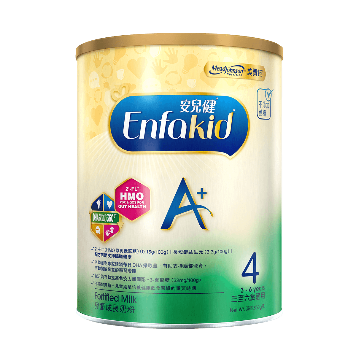 Mead Johnson ����ͯ�ɳ����۰�A+4�ΰ�������ͯ�̷�850g (3-6��)