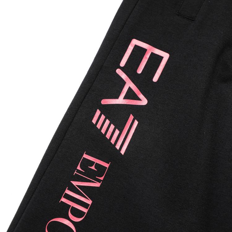 Ea7 女士皮筋logo含棉弹力舒适休闲运动束脚长裤 In Pattern