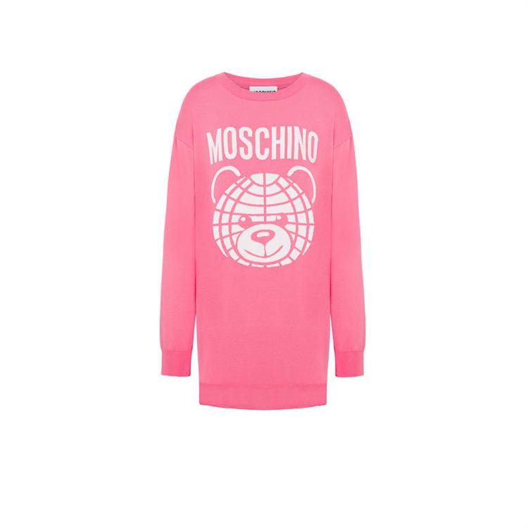 MOSCHINO MOSCHINO 女士泰迪熊纯棉针织连衣裙 6920798475898245966