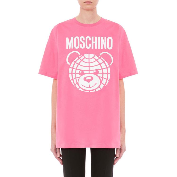 Moschino/莫斯奇诺  女士 泰迪熊平纹针织T恤