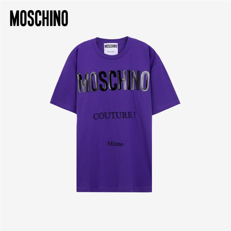 Moschino /莫斯奇诺   女士  Couture T恤 In Purple
