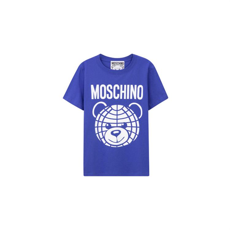Moschino/莫斯奇诺  女士泰迪熊平纹针织T恤