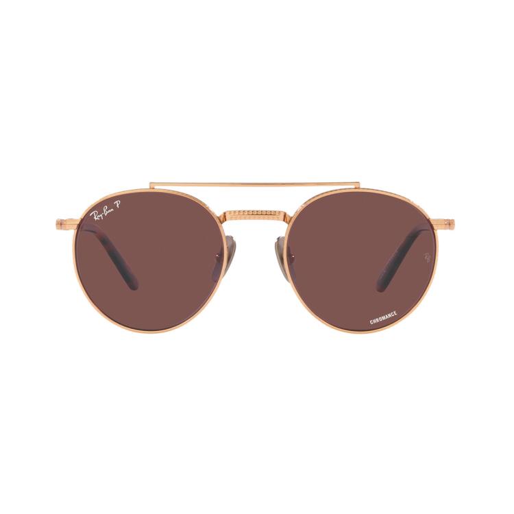 Rayban 雷朋太阳镜中性款钛金属镜框0rb8237 In Brown