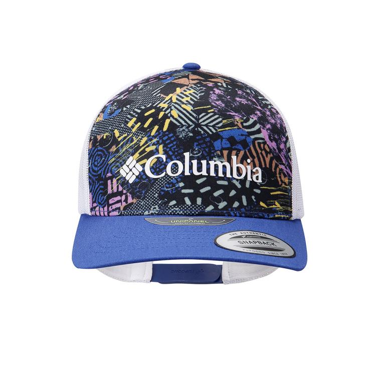 Columbia 春夏男女款透气遮阳针织运动帽 In Blue