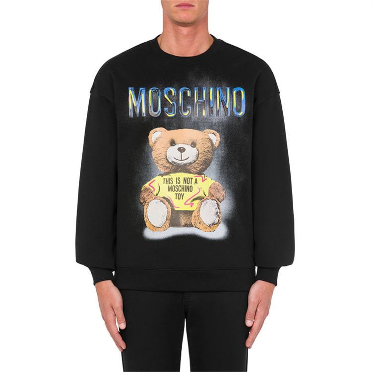 /莫斯奇诺 男士Moschino Teddy Bear棉质绒衫