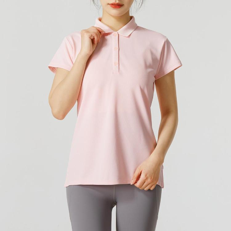 Columbia 翻领短袖女装上衣休闲舒适时尚运动t恤polo衫 In Pink