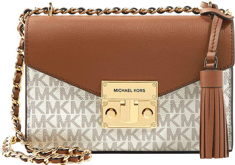 MICHAEL KORS 【专柜同款】MK Rose系列小号老花翻盖单肩包链条mk女包 729元
