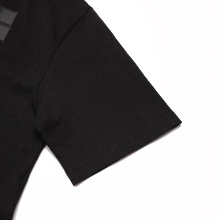 Armani Exchange 女士时髦俏皮格仔logo短袖t恤 In Black