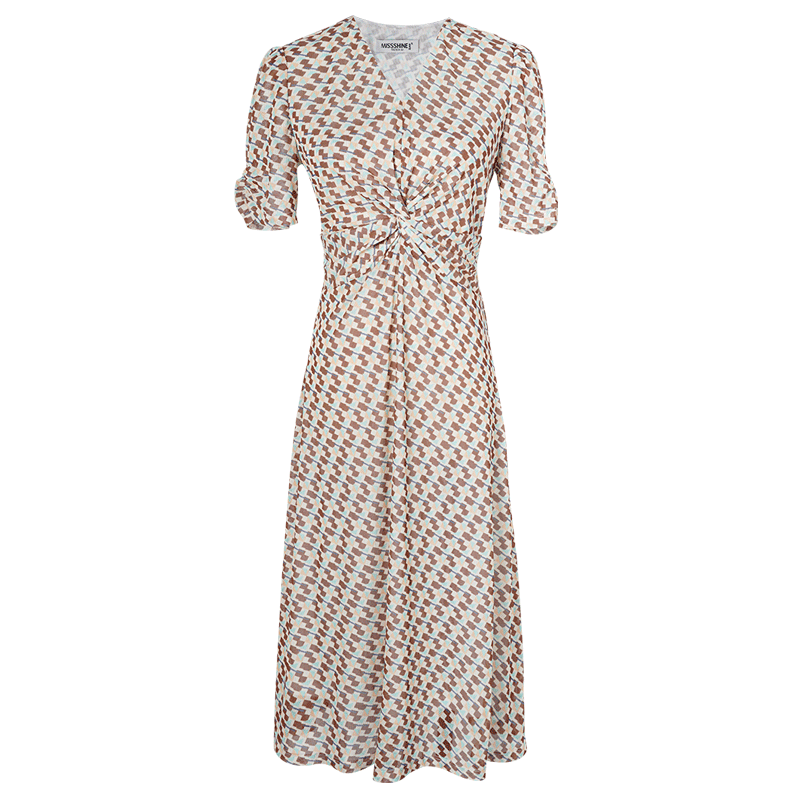 missshine ����A��ȹ ��֯ӡ������ȹ ���θ���� 145Ԫ