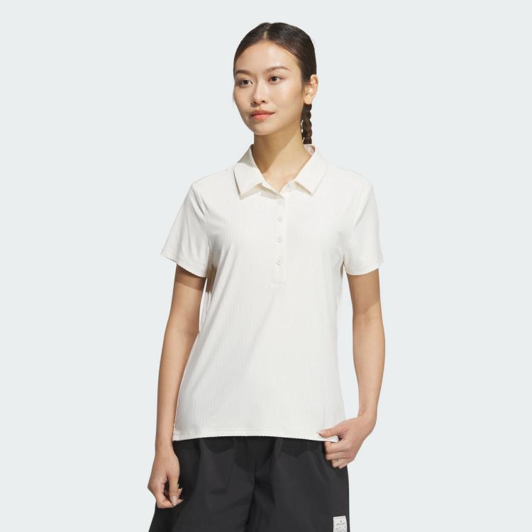 Adidas Originals W Cf Polo女士舒适耐磨运动休闲短袖polo In White