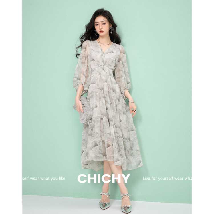 CHICHY CHICHY ��Ъ��ʽ��ȾȹŮ��������ǧ�������ȹŮ��������V���г�ȹŮ    393Ԫ