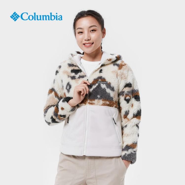 Columbia 户外女子城市户外时尚拼接保暖抓绒外套 In Neutral