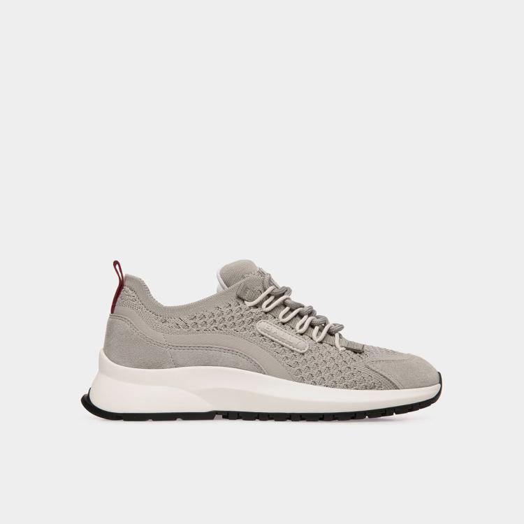 Bally Panelled Lace-up Sneakers In Grey