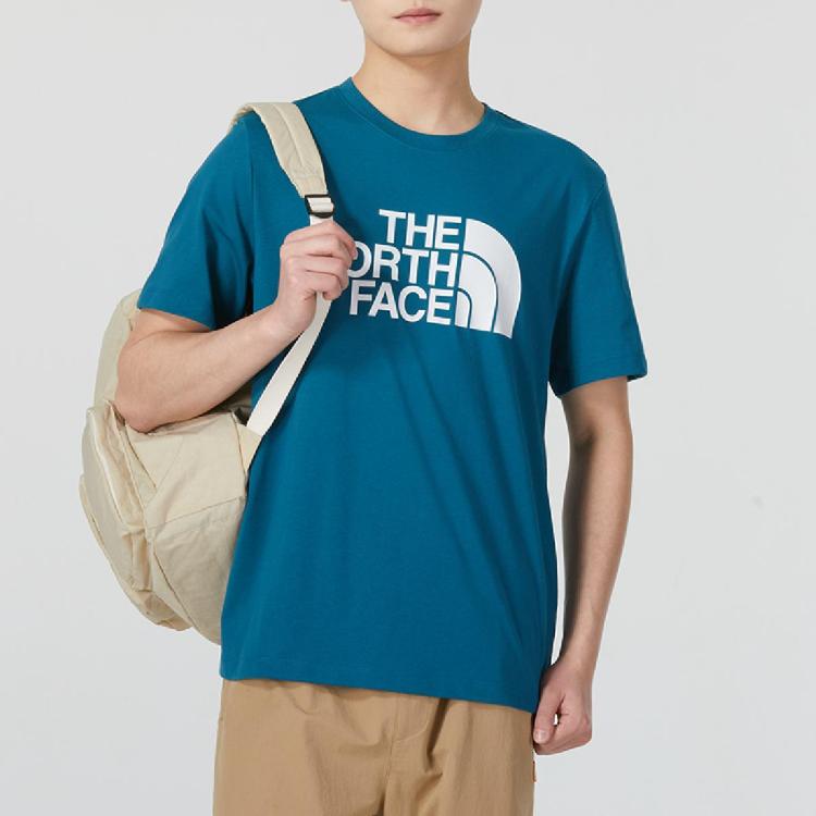 The North Face Men's Short Sleeve Core Half Dome T-shirt In Mid Gray Heather