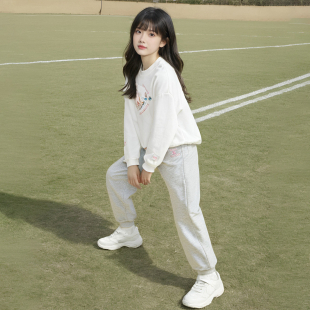 【外穿运动束脚裤】女童春夏装长裤儿童中大童简约百搭休闲裤子
