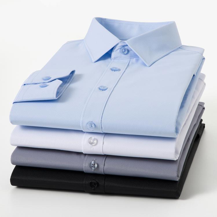 红豆 【不易皱斜纹衬衫】爆款商务正装职业装衬衫休闲男式衬衫通勤四季