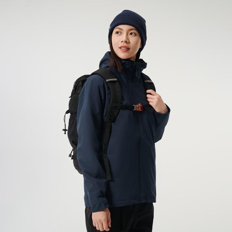 Jack Wolfskin 狼爪24冲锋衣女式户外运动休闲抓绒内胆三合一夹克外套