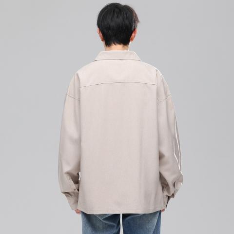 班尼路 男款衬衫春秋上衣新款时尚潮流简约宽松舒适百搭休闲男士上衣衬衫 图片 8