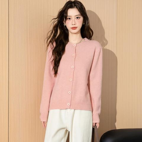 班尼路 气质温柔风针织衫女减龄洋气春季热销开衫毛衣外套时尚叠穿上衣女 图片 4