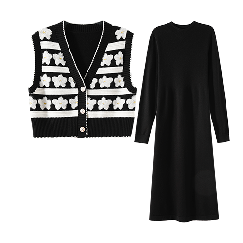 ŷɯ ��������װ��֪��ͨ�ں�ɫë��������֯���ȹ����ȹŮ�������ﶬ 182Ԫ