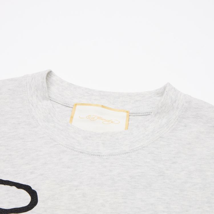 ED HARDY Ed Hardy 轻奢潮牌 男士水洗时尚宽松短袖T恤