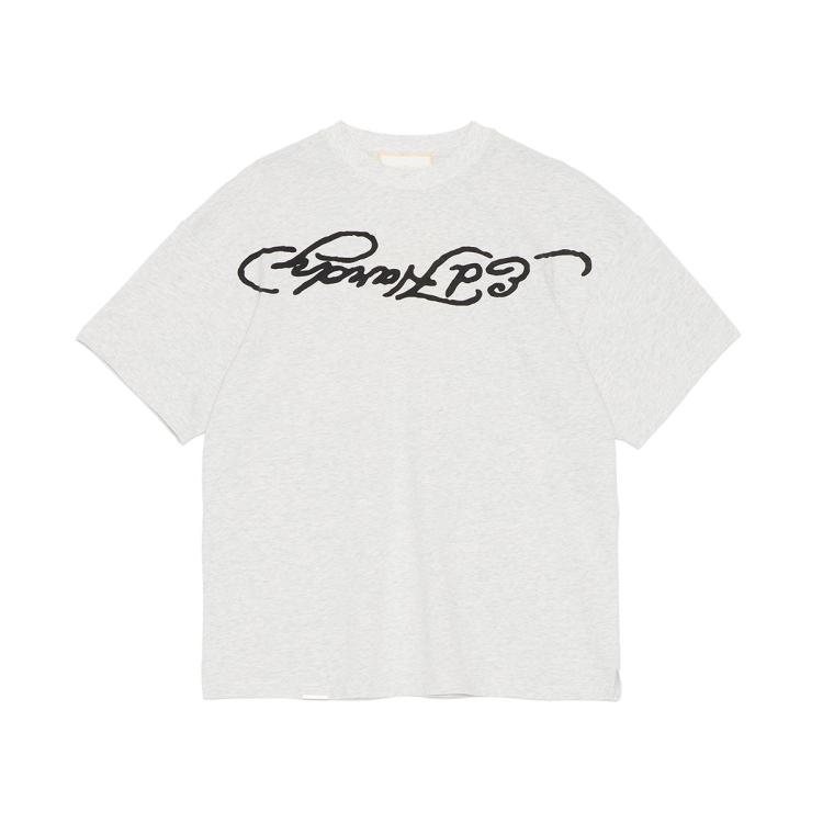 ED HARDY Ed Hardy 轻奢潮牌 男士水洗时尚宽松短袖T恤