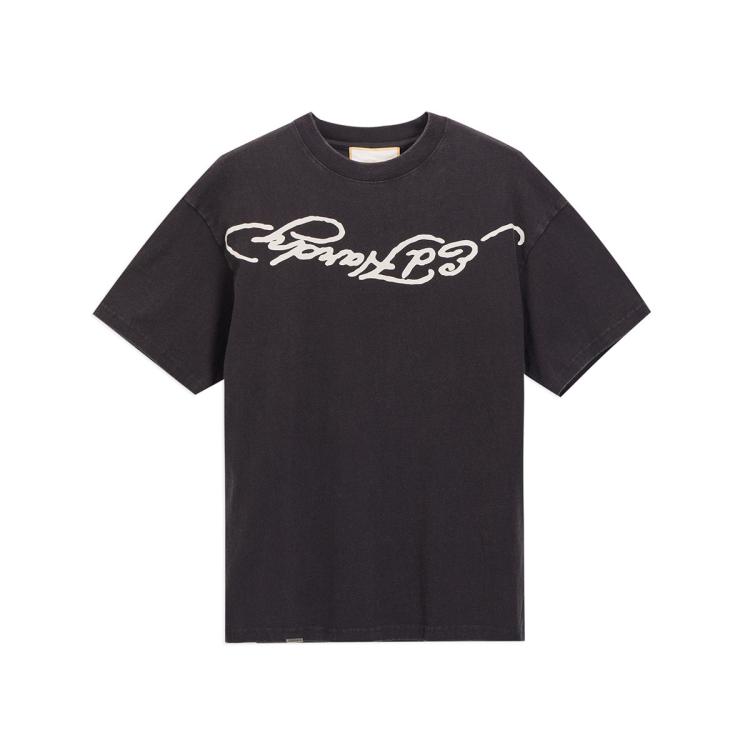 ED HARDY Ed Hardy 轻奢潮牌 拔印水洗男士短袖T恤