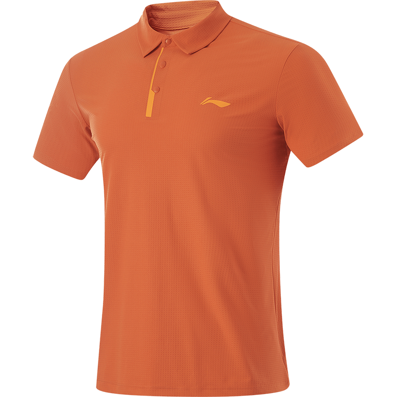 李宁 短袖POLO衫男冰感舒适夏季吸湿排汗运动服