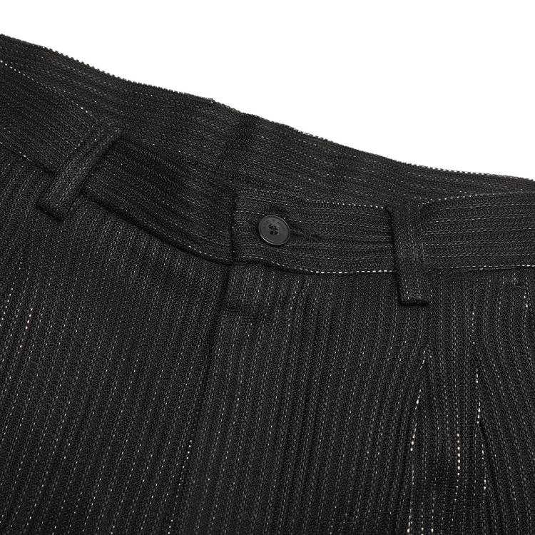 EMPORIO ARMANI EMPORIO ARMANI 男式纯色细闪轻透垂坠感时尚百搭直筒长裤