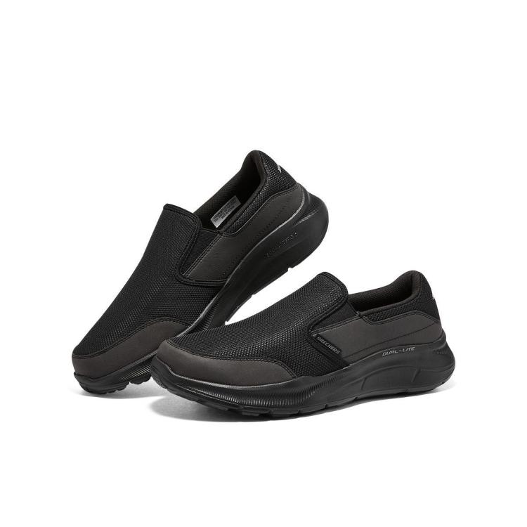 斯凯奇 【宽鞋头】男鞋一脚蹬男休闲鞋健步鞋复古休闲鞋男士缓震春夏季