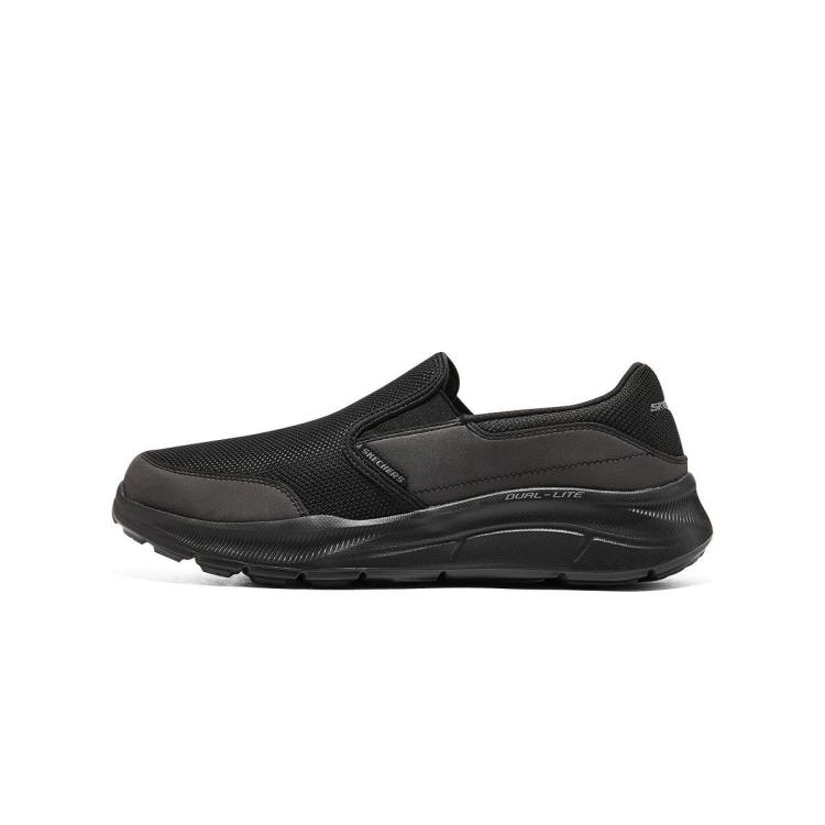 斯凯奇 【宽鞋头】男鞋一脚蹬男休闲鞋健步鞋复古休闲鞋男士缓震春夏季