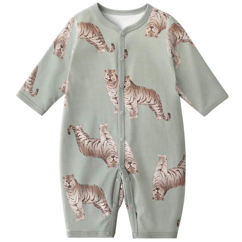 巴厘小猪 新生儿婴儿衣服a类纯棉初生儿春秋哈衣爬服四季款睡衣宝宝连体衣 43.2元