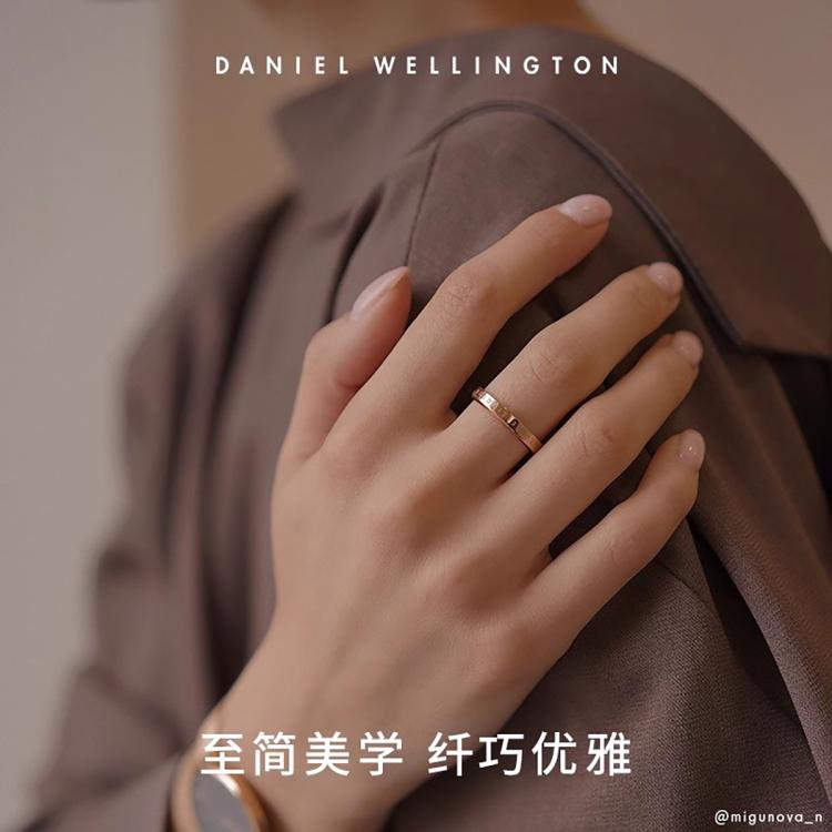 DANIEL WELLINGTON 马思纯同款|DW经典素圈情侣同款戒指食指戒对戒尾戒送礼