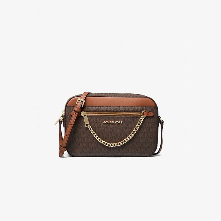 MICHAEL KORS Jet Set 经典时尚百搭女士大号老花斜挎包