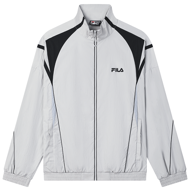 FILA 【易烊千玺同款】男装男式外套男运动休闲立领宽松户外梭织外套 689元