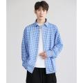 班尼路 经典蓝白格子衫男26新款开衫翻领衬衣通勤百搭休闲质感男士衬衫 图片 2