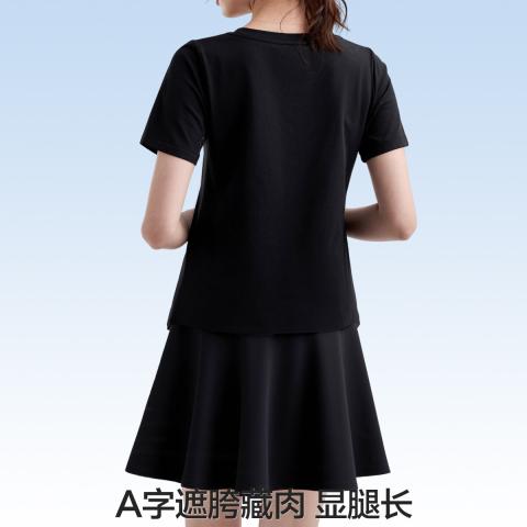 德尔惠 【百褶短裙】夏季百搭日常舒适显瘦瑜伽裙女士户外防走光运动短裙 图片 3