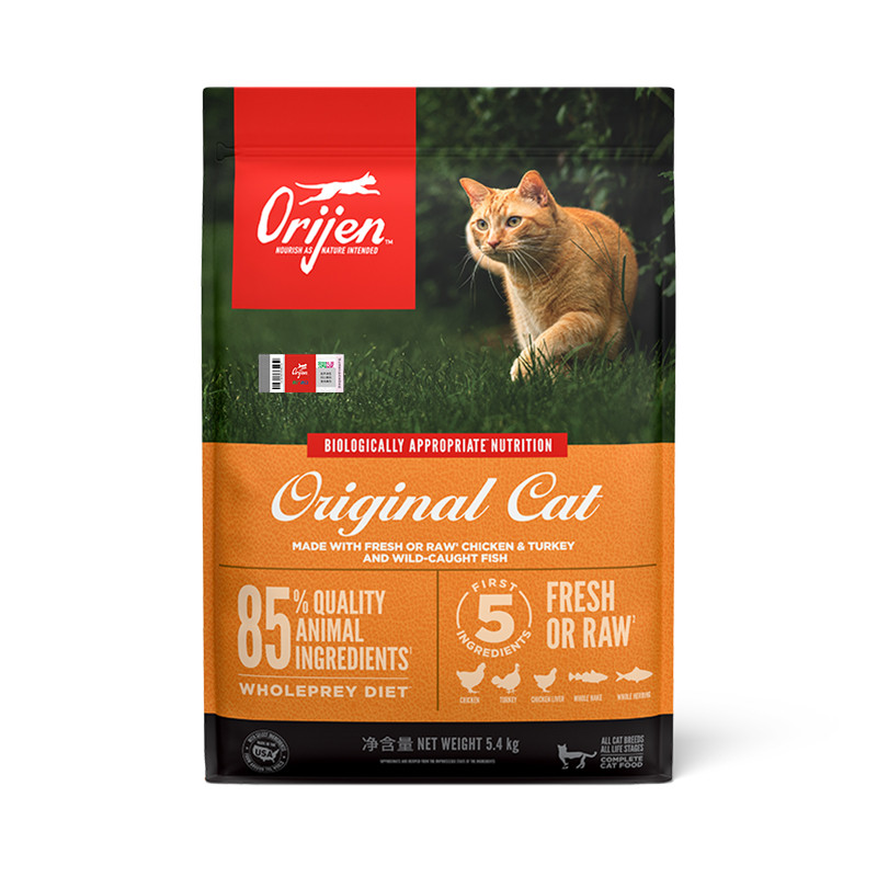 ORIJEN 原始猎食渴望猫粮鸡肉成猫幼猫进口全猫粮5.4kg