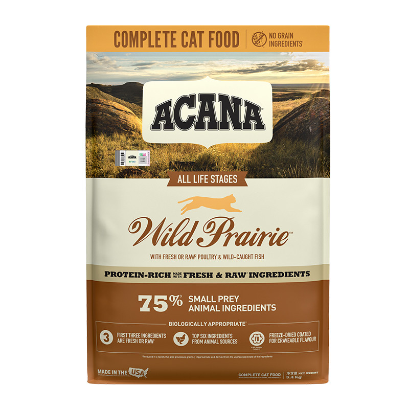 ACANA 爱肯拿牧/农场盛宴猫粮成猫幼猫进口粮鸡肉味5.4kg