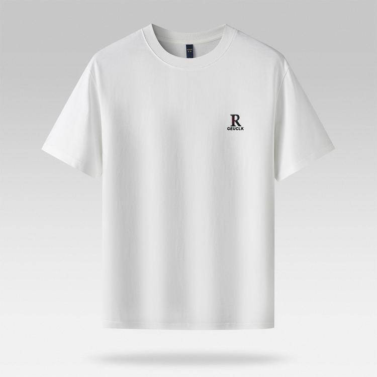 罗蒙 【超级福利款】字母胸标冰爽棉时尚男士t恤短袖透气舒适短袖t恤