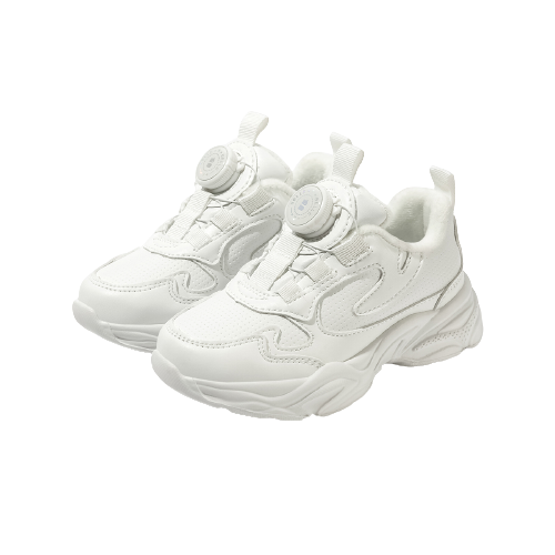 百丽 【旋转扣小白鞋】25冬新男女童加绒休闲鞋百搭跑步中大童运动鞋 179元