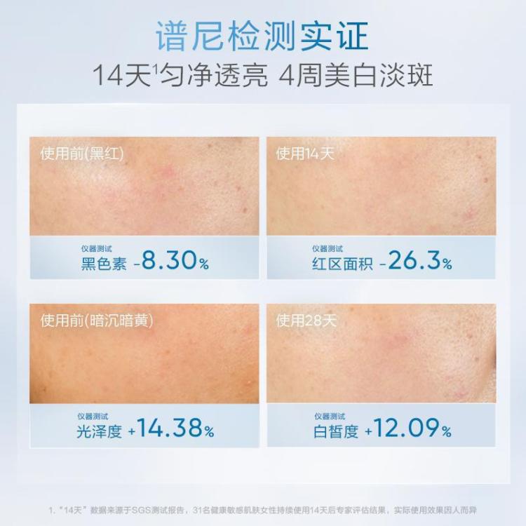 韩束 【美白淡斑】白蛮腰2.0洁水乳霜精护肤套装祛黄提亮温和焕白