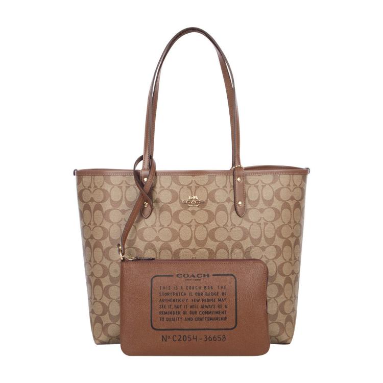 COACH 【全国联保】蔻驰City 33托特子母包单肩手提包36658