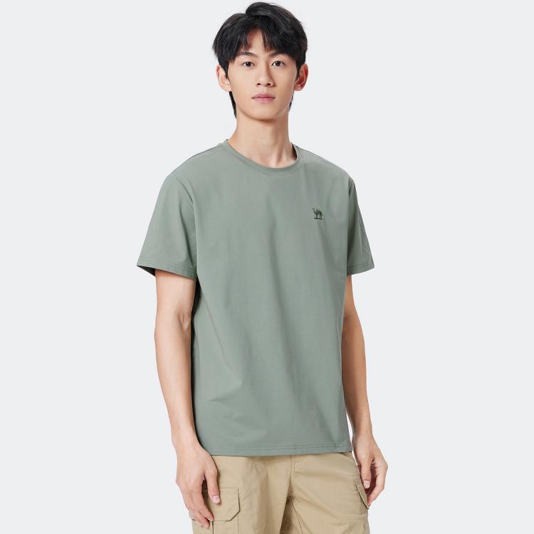 骆驼 2026夏季速干轻薄透气纯色圆领短袖t恤男t恤女情侣款